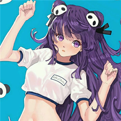 简洁时尚二次元女生微信头像