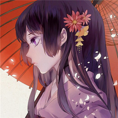 简洁时尚二次元女生微信头像