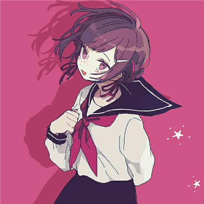 简洁时尚二次元女生微信头像
