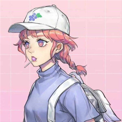简洁时尚二次元女生微信头像