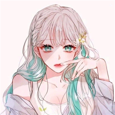 简洁时尚二次元女生微信头像