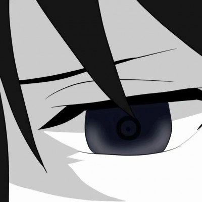 微信黑白丧系二次元男生头像