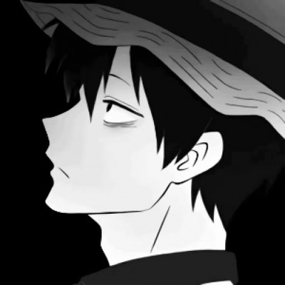 微信黑白丧系二次元男生头像