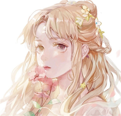 微信简洁唯美二次元女生头像