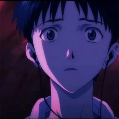 微信黑白丧系二次元男生头像