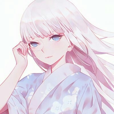 简洁时尚二次元女生微信头像