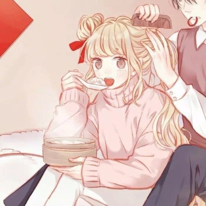 微信浪漫时尚二次元情侣头像