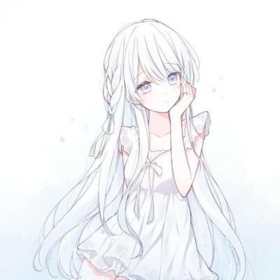 简洁时尚二次元女生微信头像