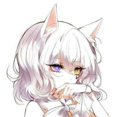 简洁时尚二次元女生微信头像