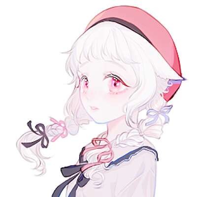 简洁时尚二次元女生微信头像