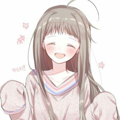 简洁时尚二次元女生微信头像