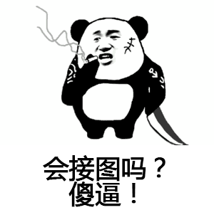 微信熊猫搞怪头斗图表情包