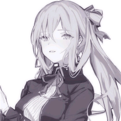 微信冷漠个性二次元女生头像