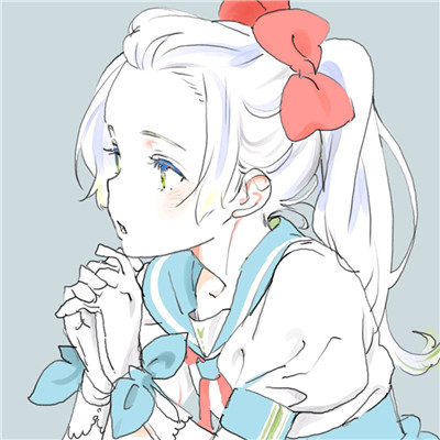 微信冷漠个性二次元女生头像