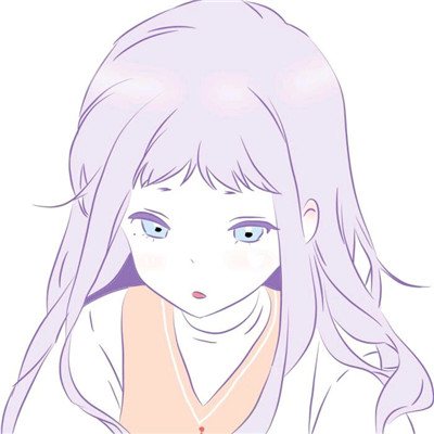 微信冷漠个性二次元女生头像