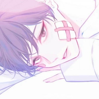 微信黑白丧系二次元男生头像