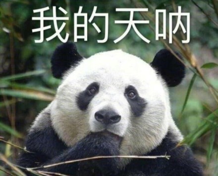 我的天呐微信熊猫头恶搞斗图表情包