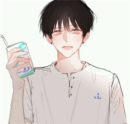 微信个性黑暗二次元男生头像