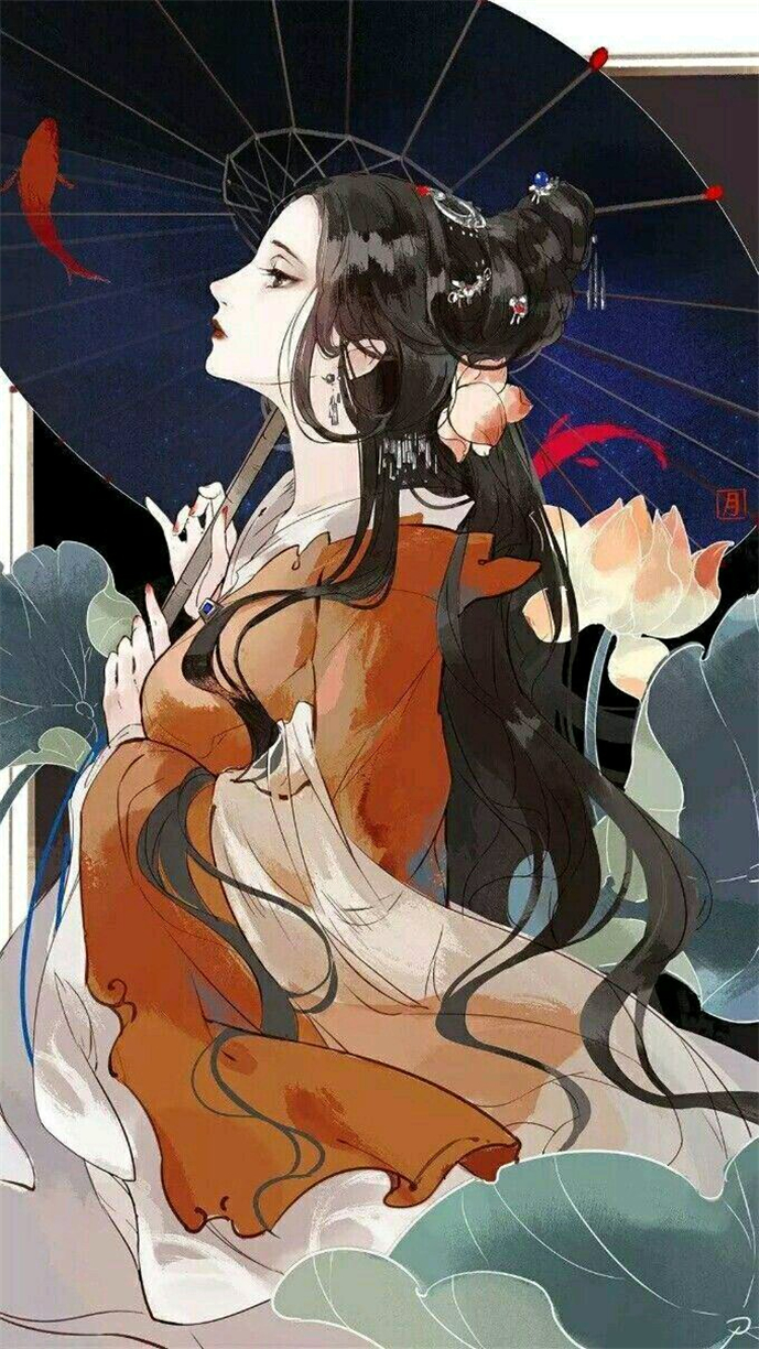 微信清新好看二次元女生聊天背景