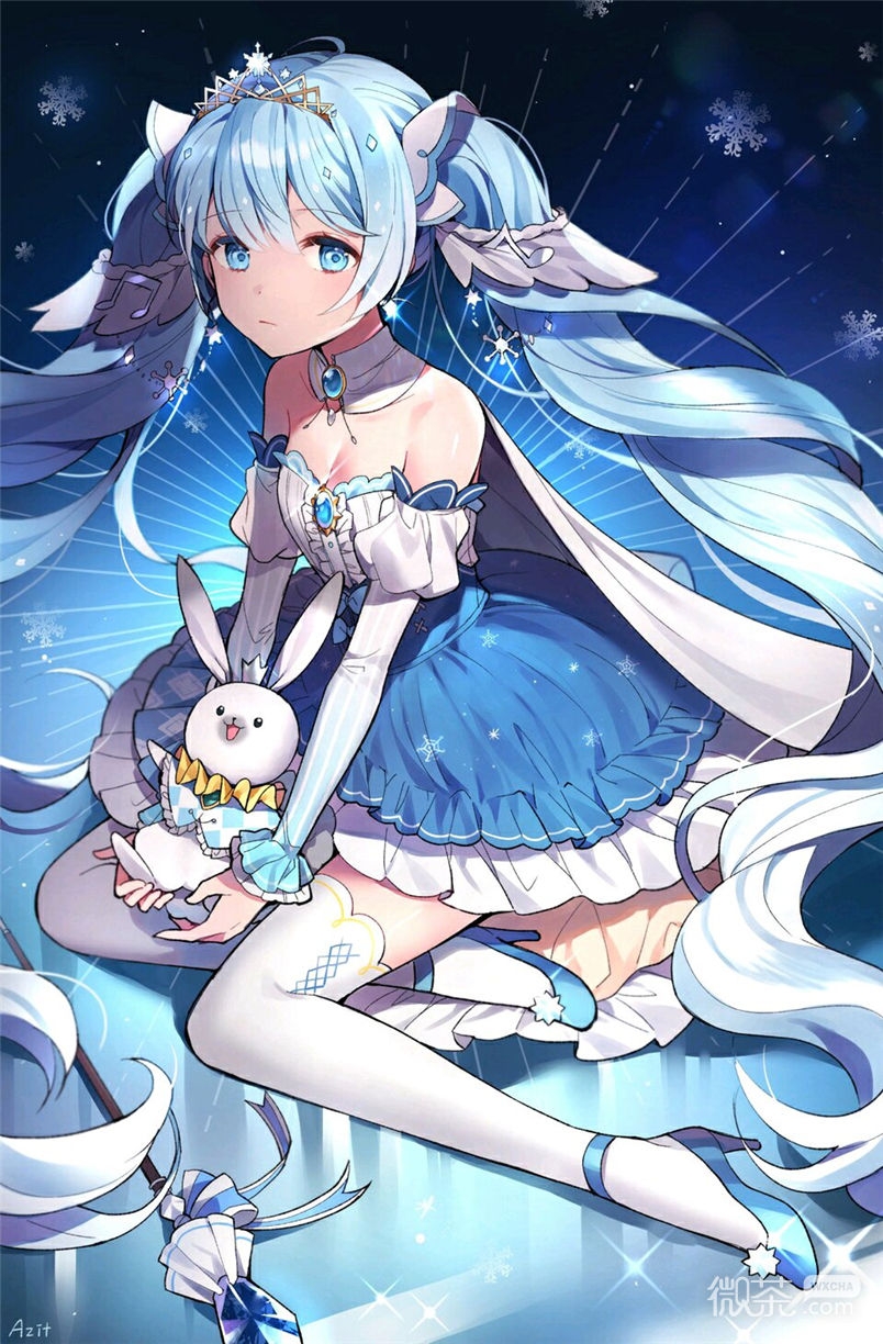 微信清新好看二次元女生聊天背景