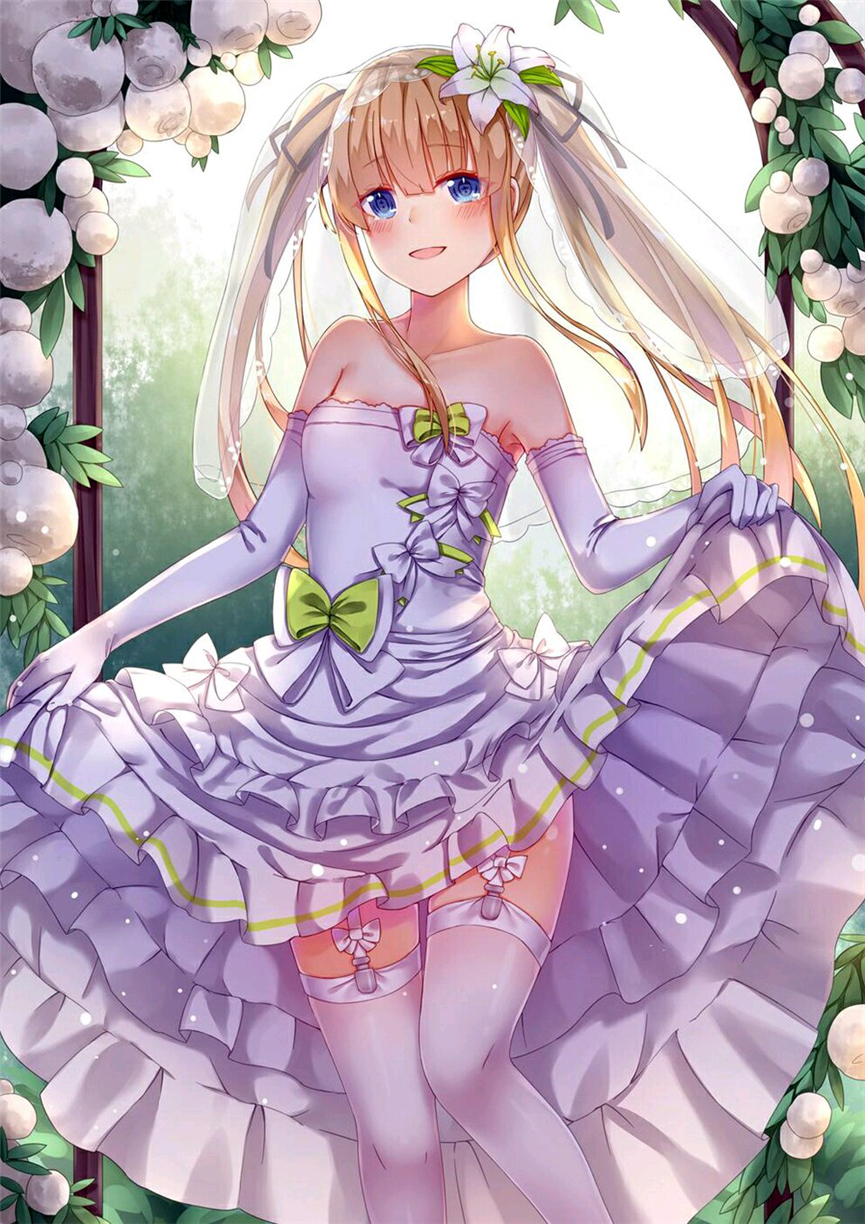 微信清新好看二次元女生聊天背景