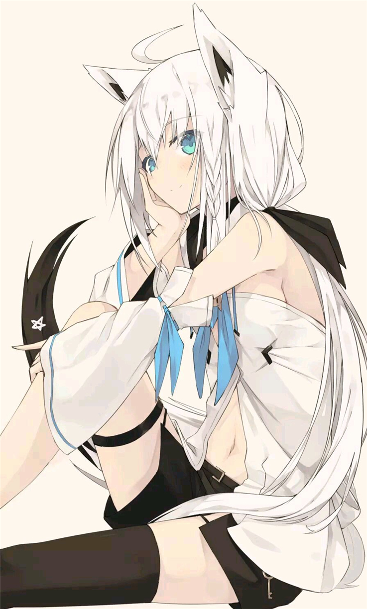 微信清新好看二次元女生聊天背景