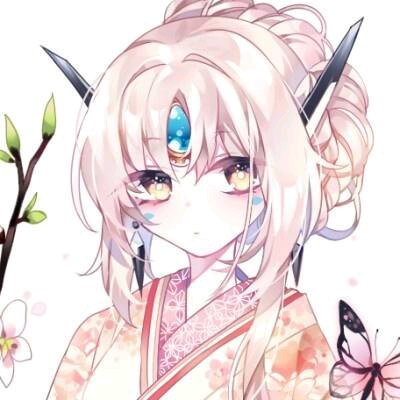微信文艺简洁二次元女生头像