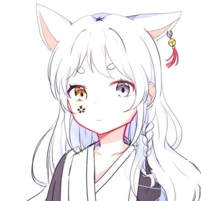 微信文艺简洁二次元女生头像