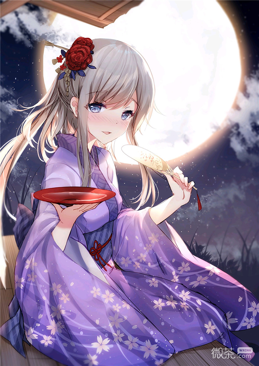 微信唯美梦幻二次元女生聊天背景