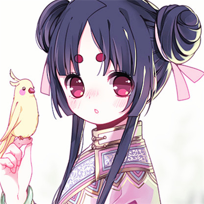 微信简洁佛系二次元女生头像