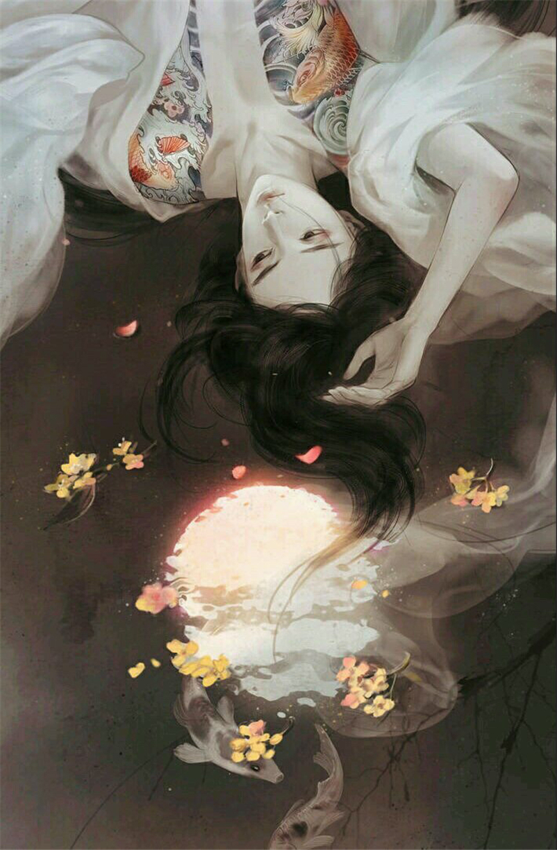 微信唯美古风插画聊天背景