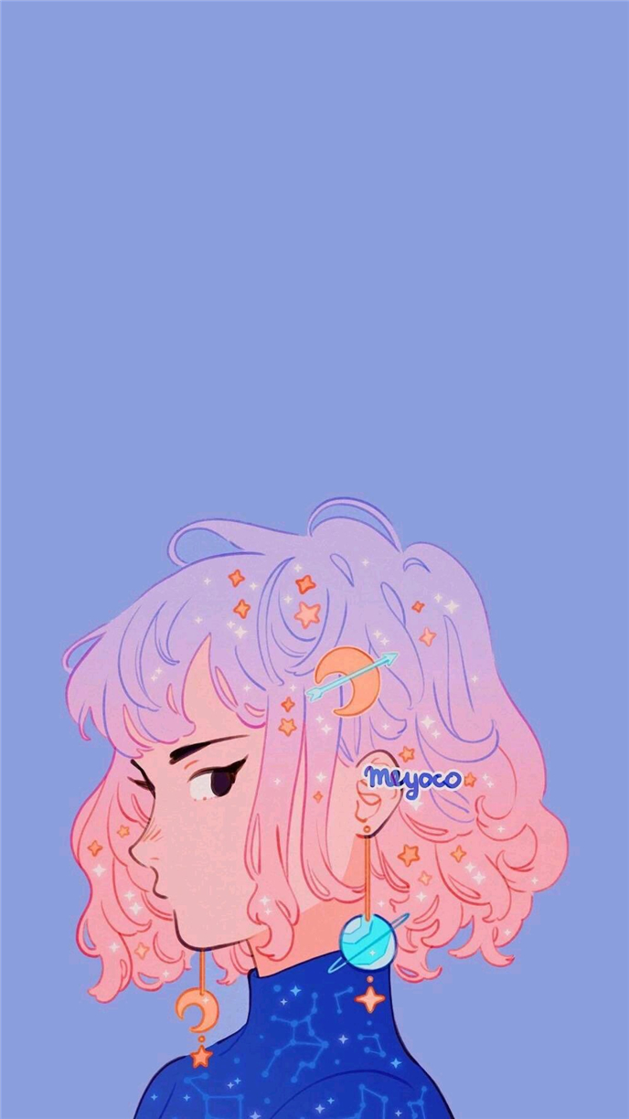 微信简约卡通聊天背景