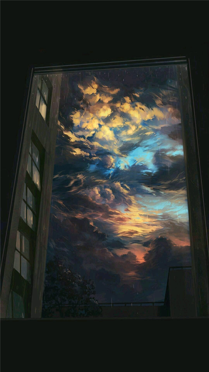 微信唯美天空聊天背景