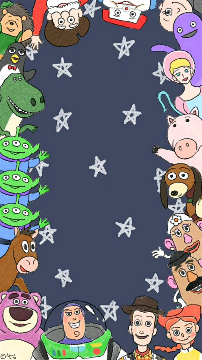 微信简约卡通聊天背景