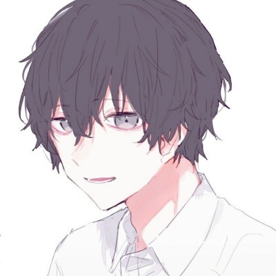 微信冷漠个性二次元男生头像