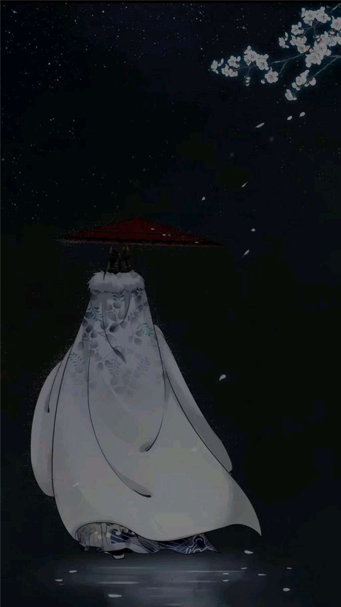 微信唯美古风插画聊天背景