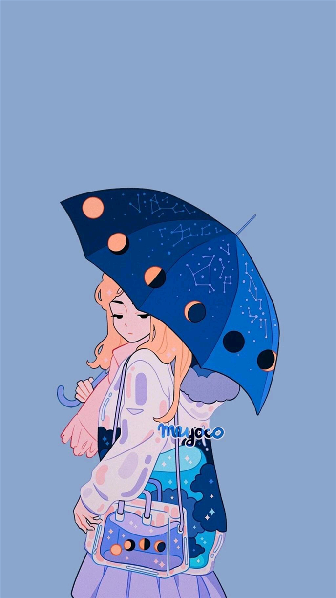 微信简约卡通聊天背景