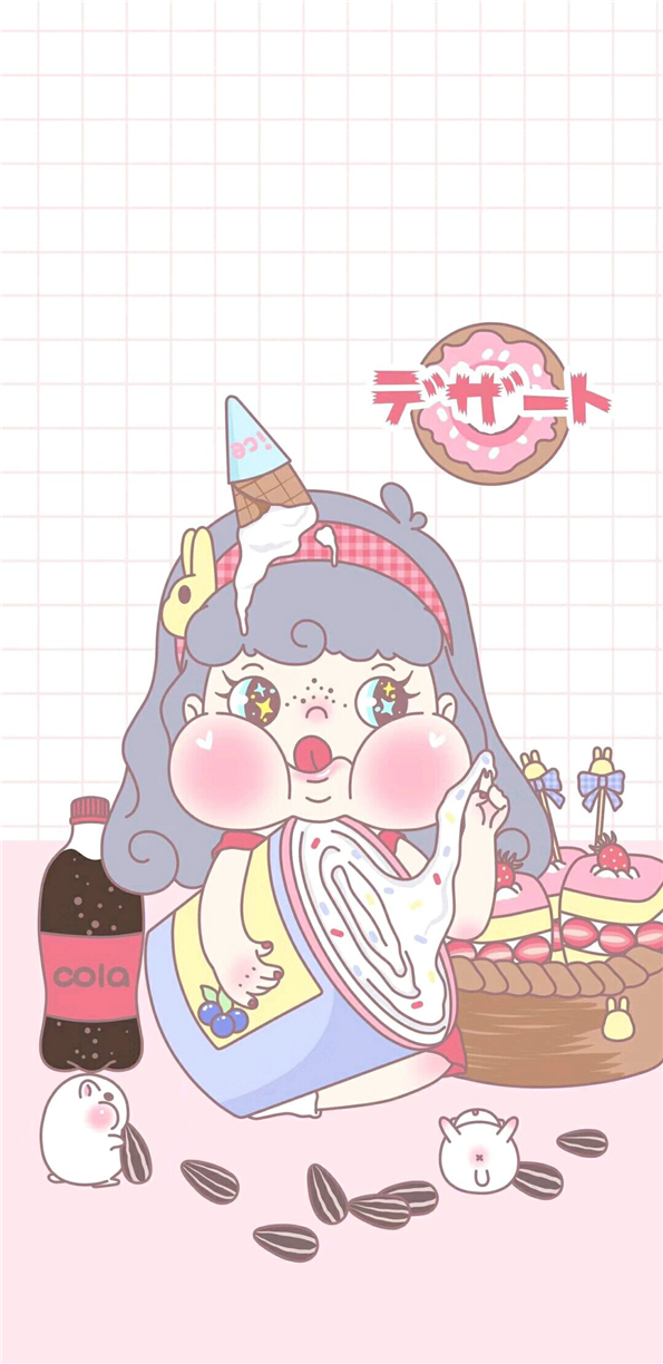 微信简约卡通聊天背景