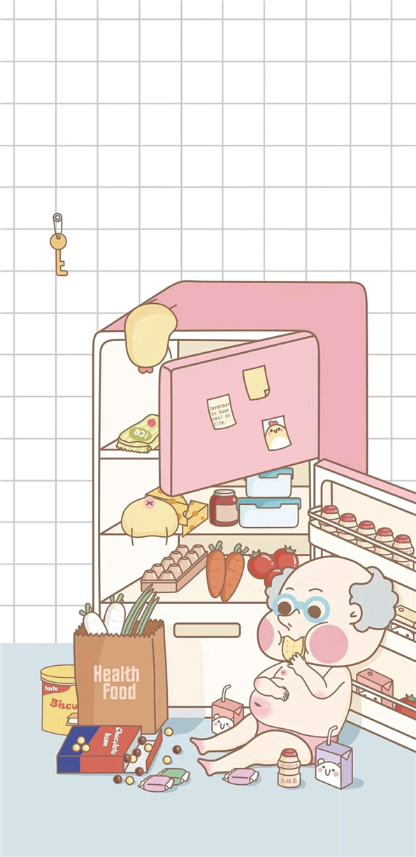 微信简约卡通聊天背景