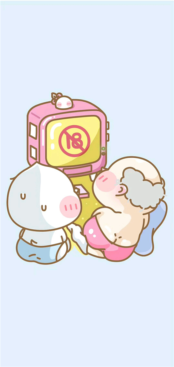 微信简约卡通聊天背景