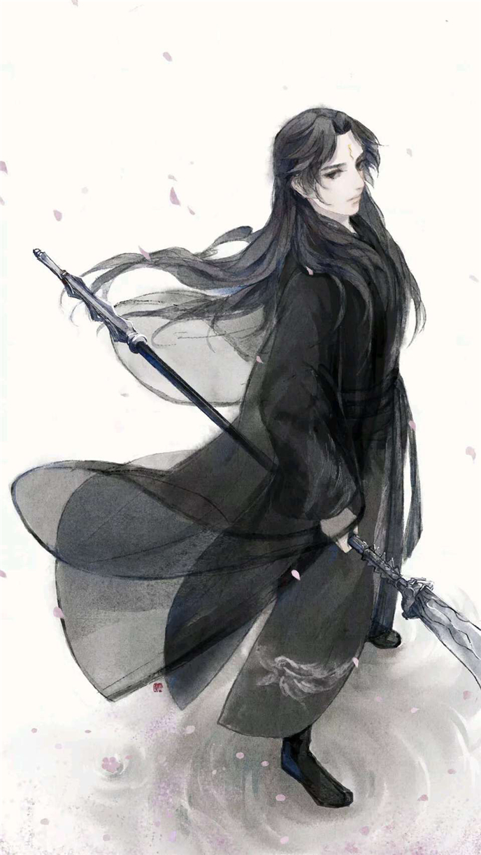 微信唯美古风插画聊天背景