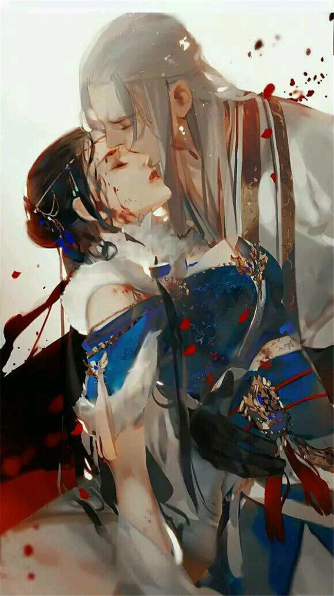 微信唯美古风插画聊天背景