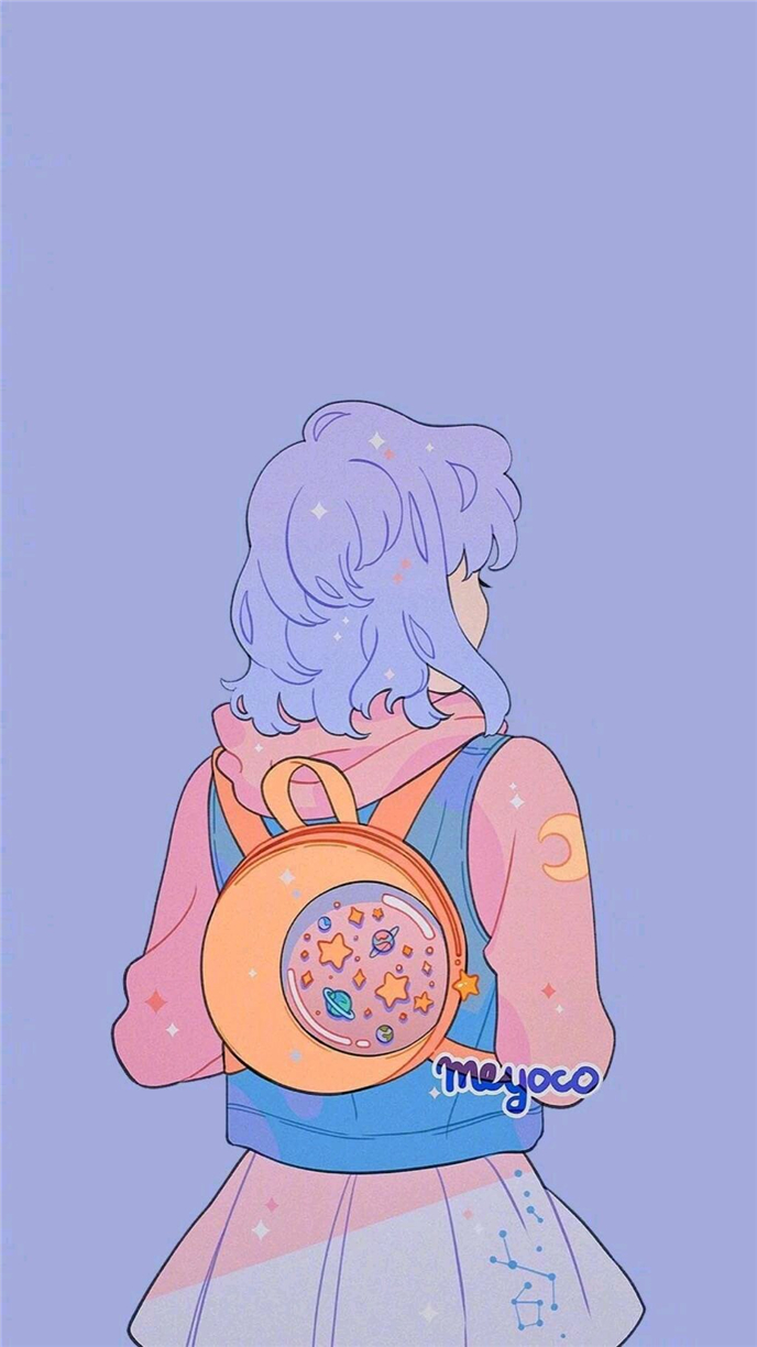 微信简约卡通聊天背景