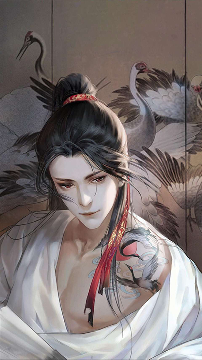 微信唯美古风插画聊天背景