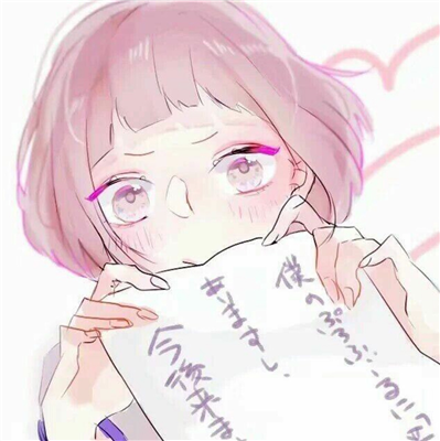 微信粉嫩流行二次元女生头像