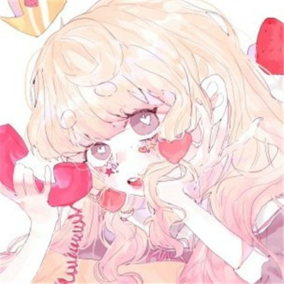微信粉嫩流行二次元女生头像