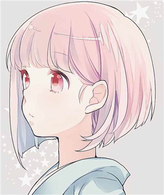 微信洒脱二次元短发女生头像