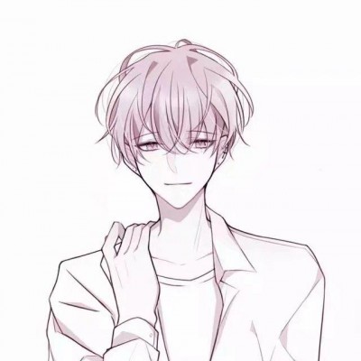 微信纯洁冷酷二次元男生头像