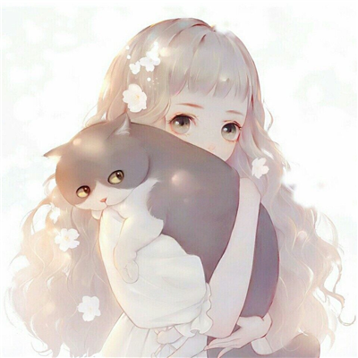 微信粉嫩流行二次元女生头像