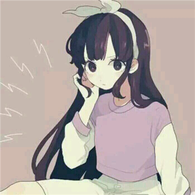 微信好看深沉二次元女生头像